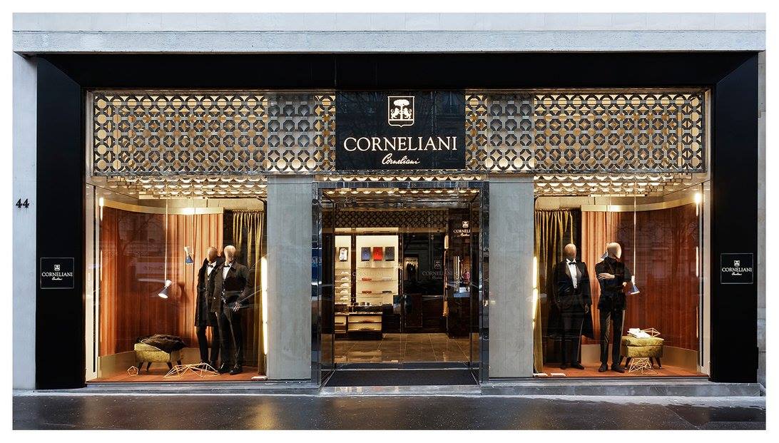 Vetrina store Rabo per Corneliani